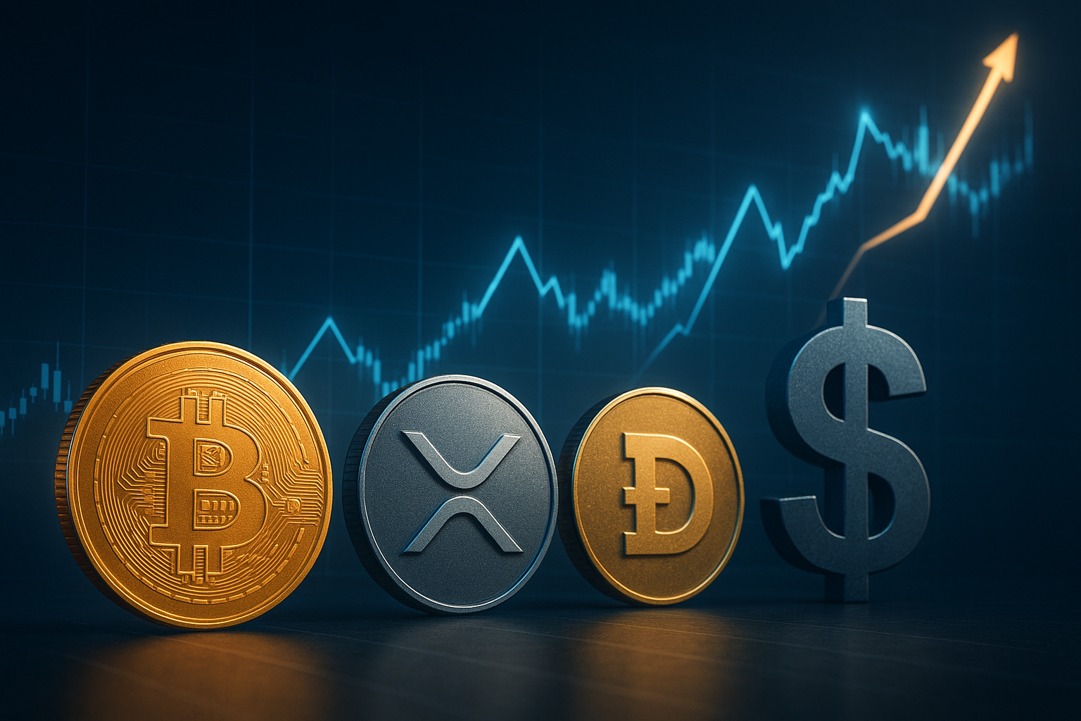 بیت‌کوین و اتریوم آماده رکورد جدید؛ رشد سولانا و ریپل پس از تصمیم فدرال رزرو