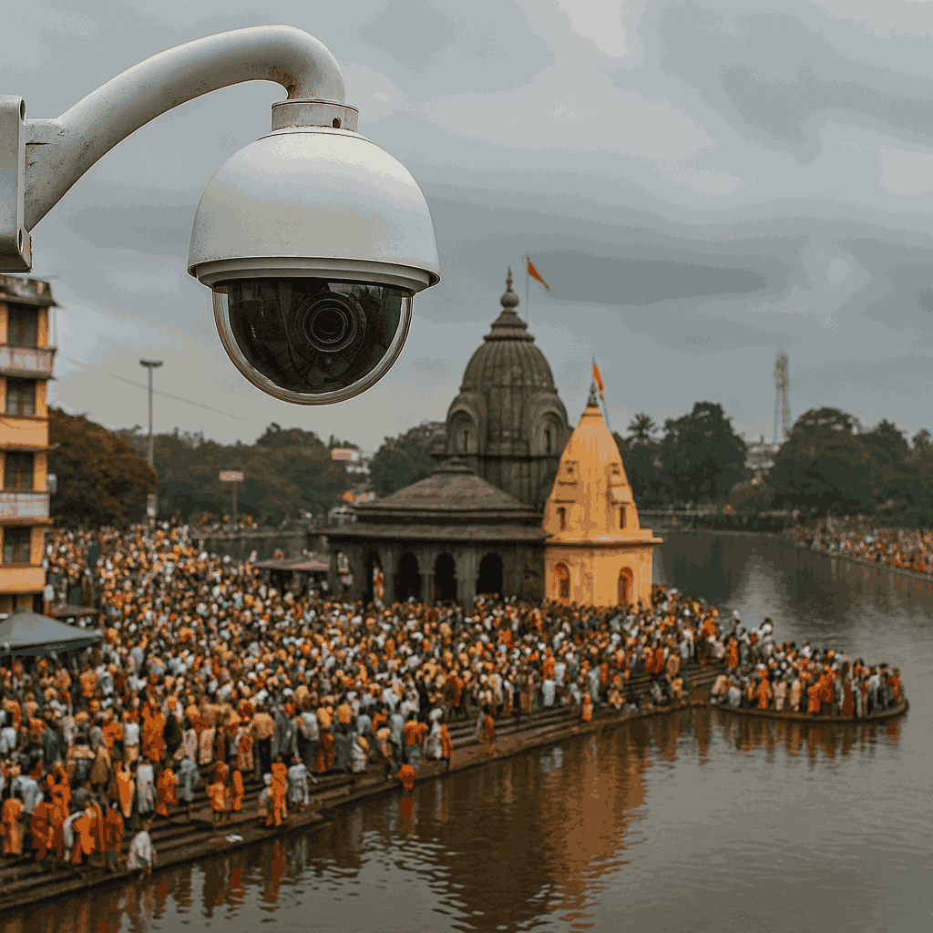 نصب ۴۰۰۰ دوربین هوشمند در Nashik برای آماده‌سازی کُمبه‌ مِلا ۲۰۲۷