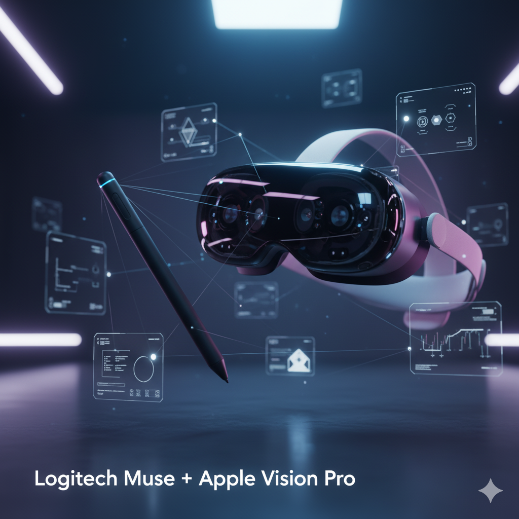 قلم Muse لاجیتک برای Apple Vision Pro رونمایی شد