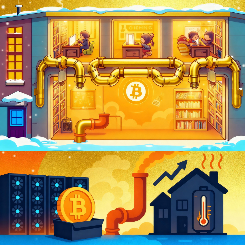 بیت‌کوین خانه‌ها را گرم می‌کند؛ نوآوری یا ناکارآمدی؟