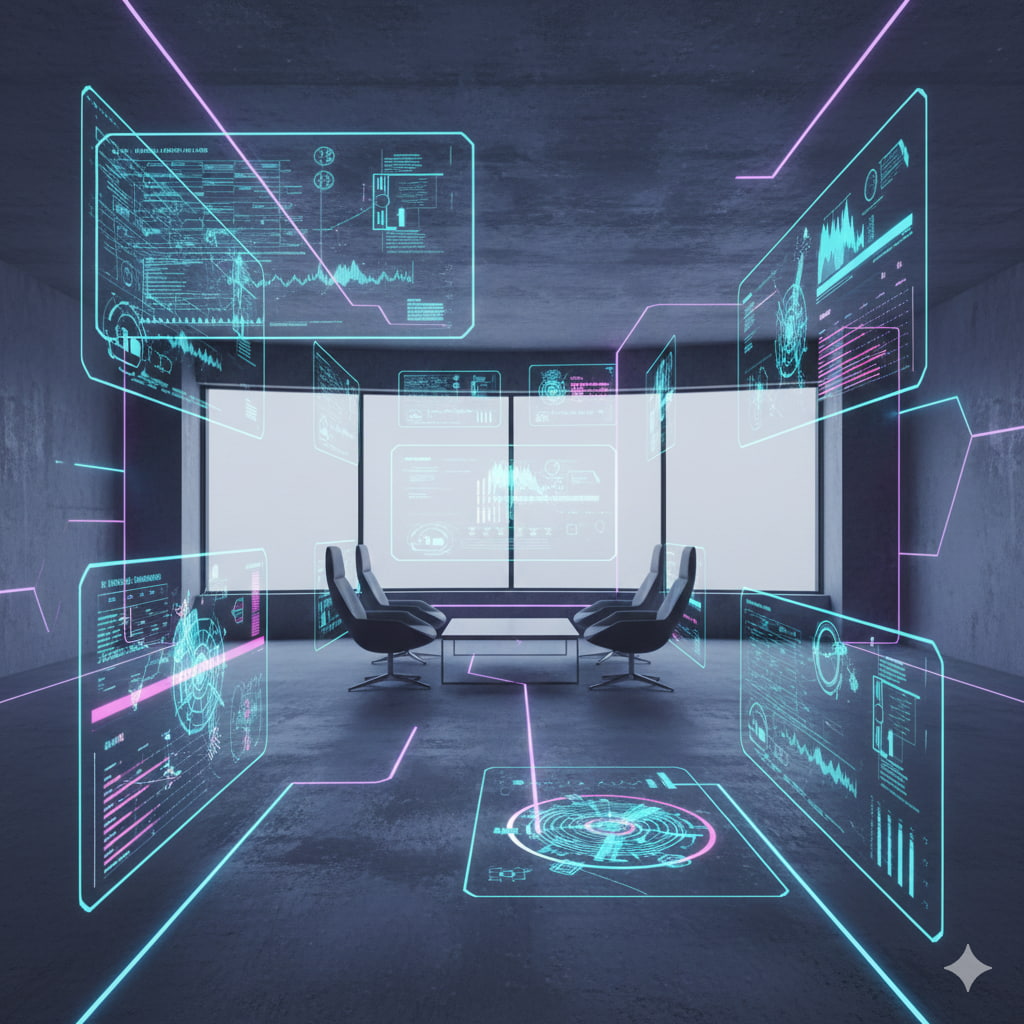 فضای واقعیت مجازی شامل عناصر دیجیتالی افزوده‌شده