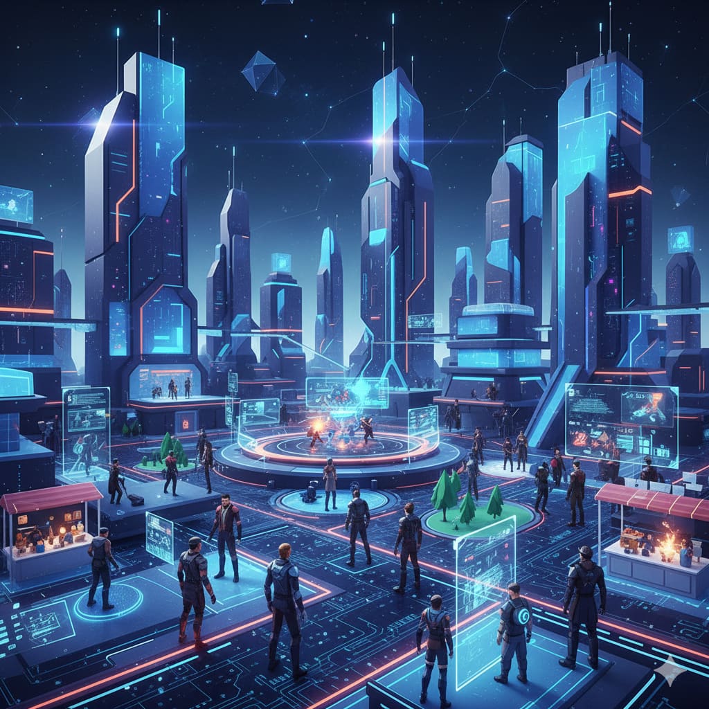 شهر سهبعدی متاورسی طراحیشده شهر سهبعدی متاورسی طراحیشده