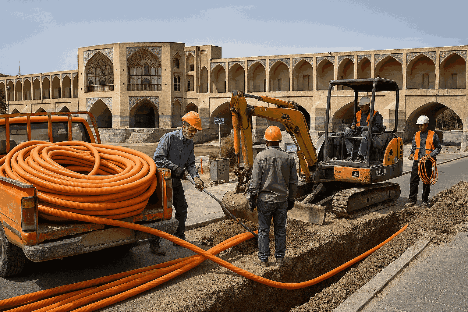 اصفهان؛ کلید خوردن پروژه توسعه شبکه فیبرنوری برای تحقق شهر هوشمند