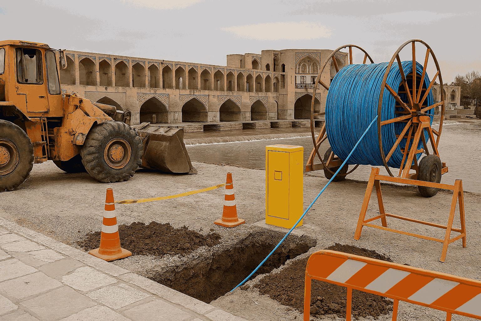 اصفهان؛ کلید خوردن پروژه توسعه شبکه فیبرنوری برای تحقق شهر هوشمند اصفهان؛ کلید خوردن پروژه توسعه شبکه فیبرنوری برای تحقق شهر هوشمند