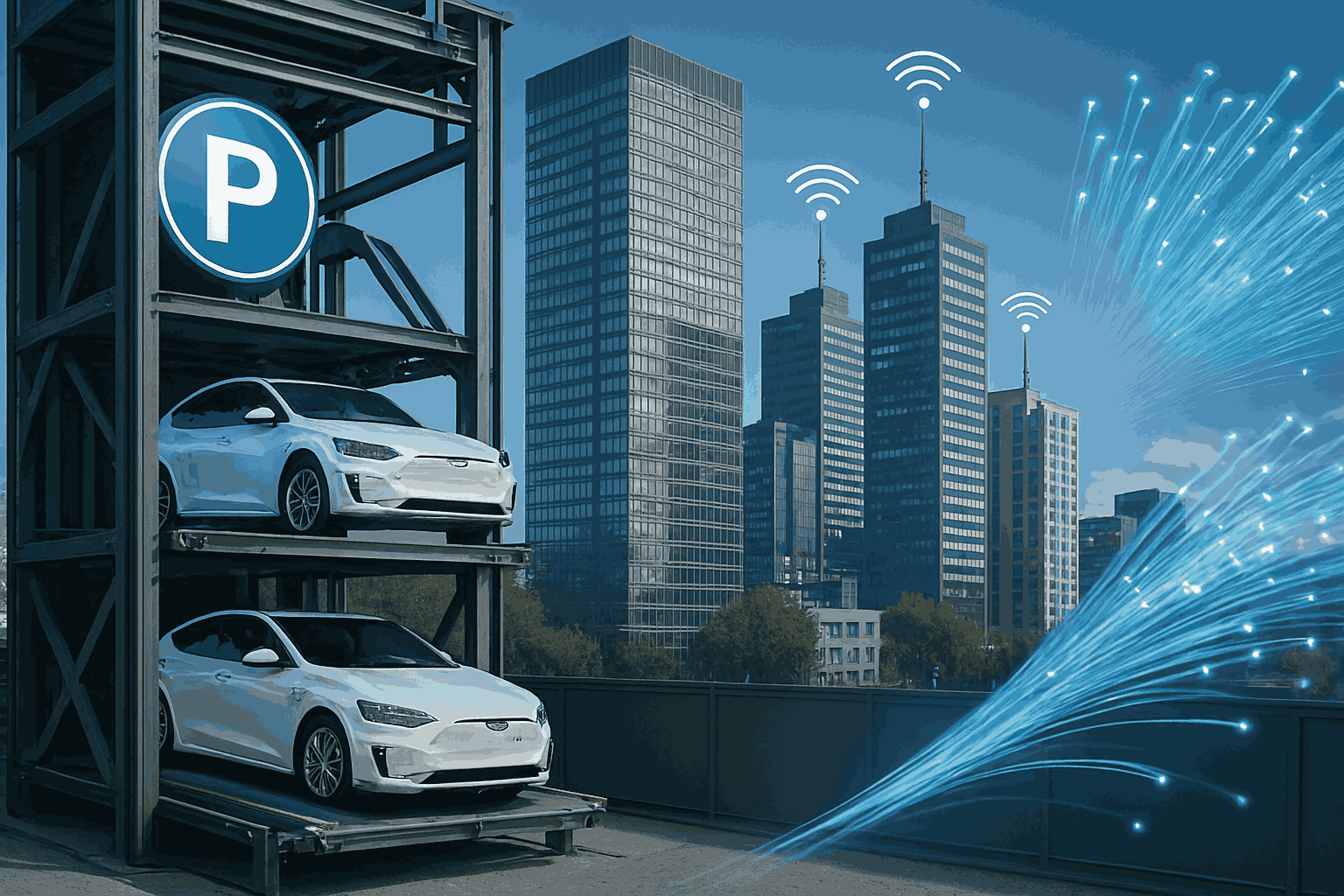 ارومیه در مسیر شهر هوشمند؛ امضای تفاهم‌نامه پارکینگ رباتیک و توسعه فیبرنوری