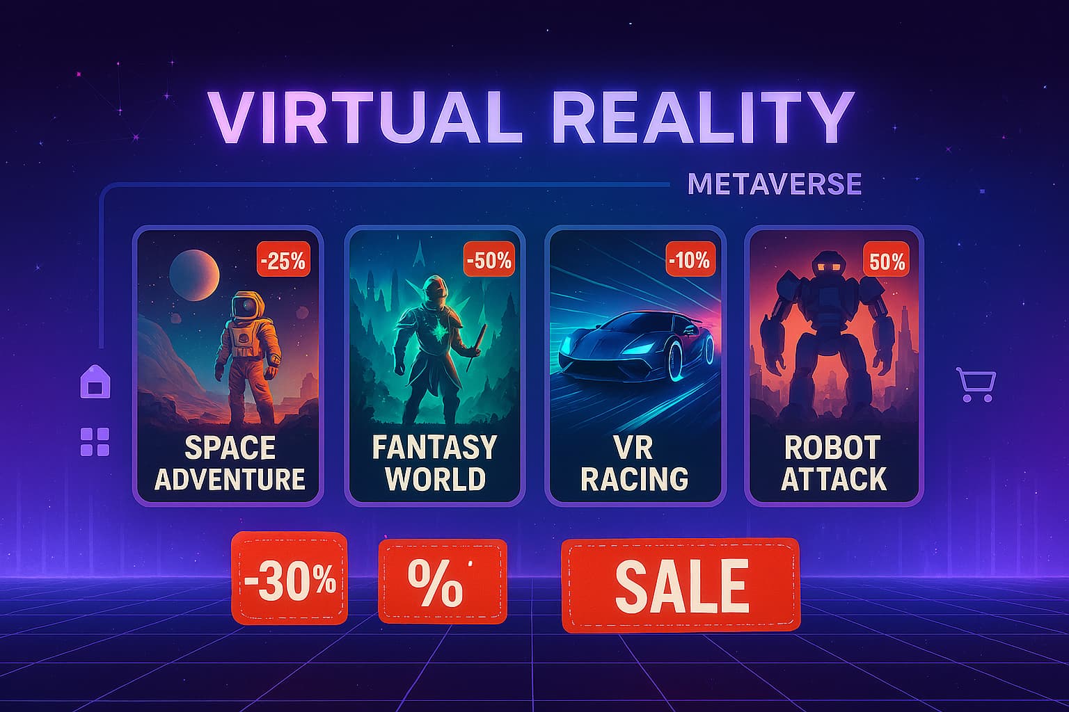 تخفیف بازی‌های واقعیت مجازی