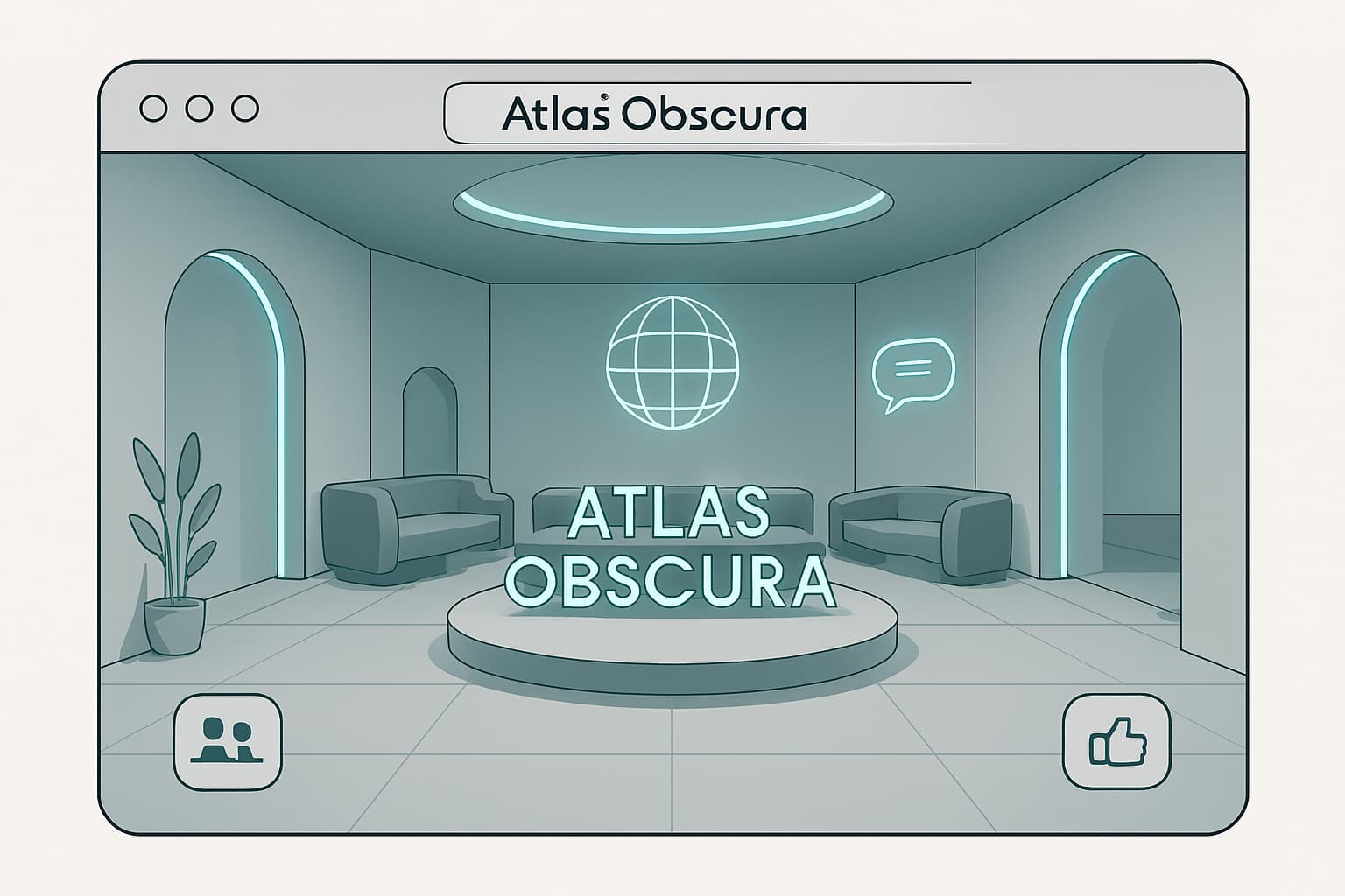 تجربه اجتماعی WebXR اطلس آبسکورا