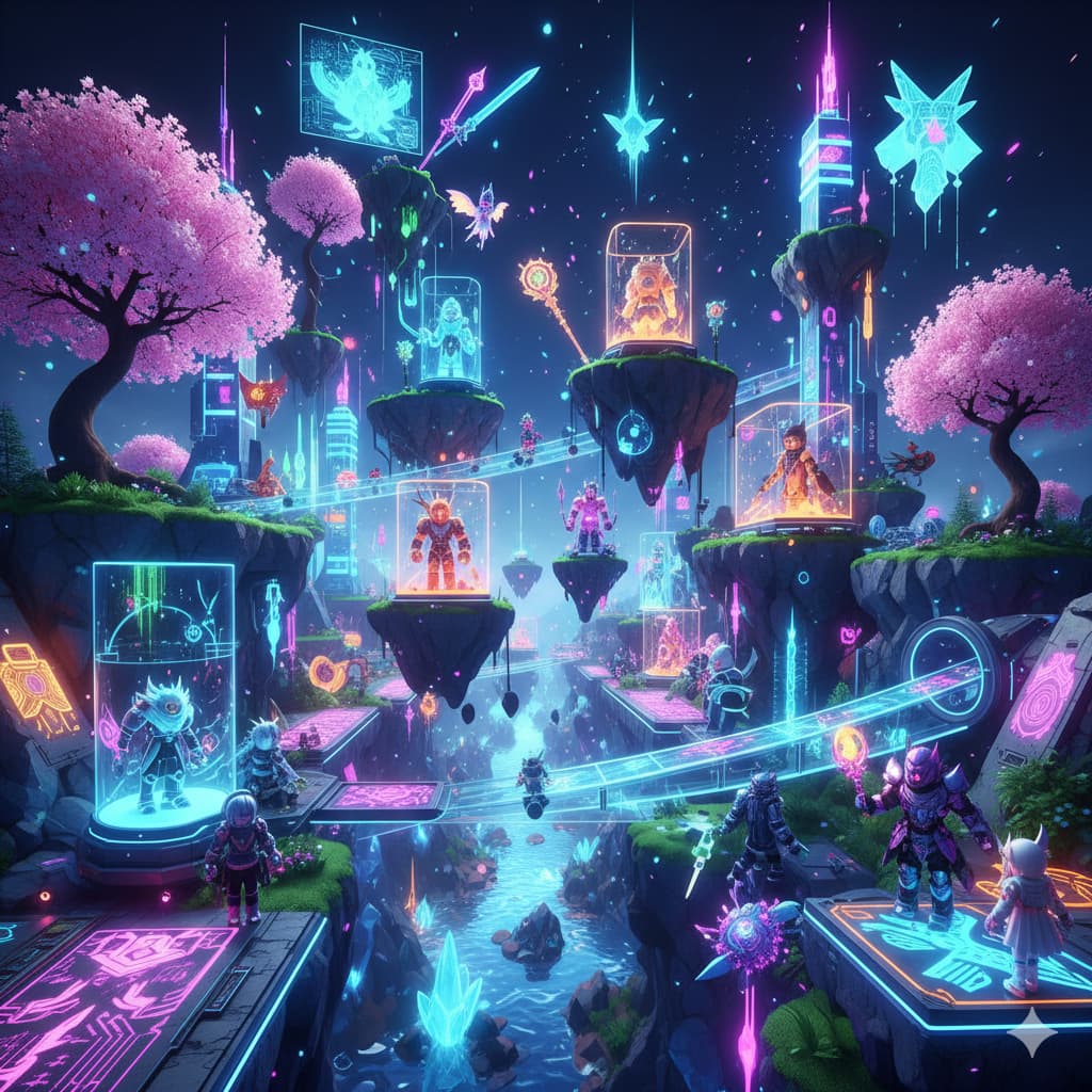 دنیای متاورسی رنگارنگ در Roblox