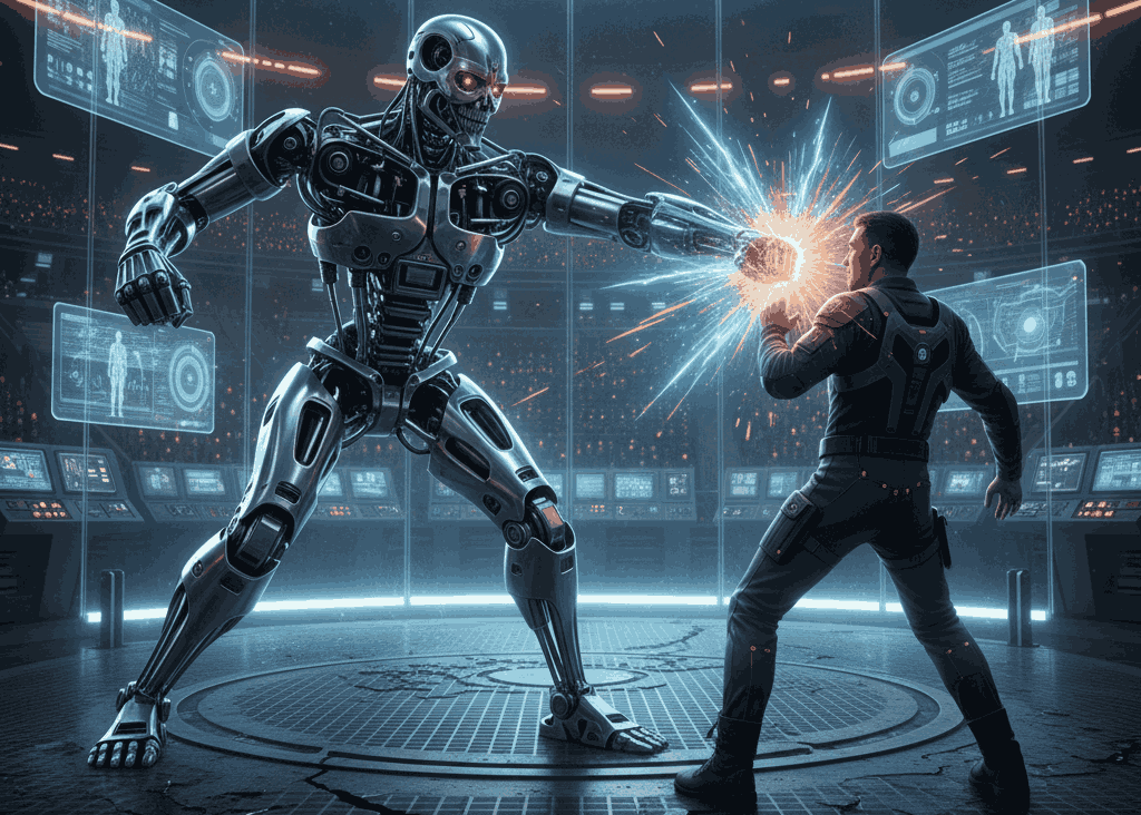 حمله ربات انسان نما T800 به مدیرعامل EngineAI