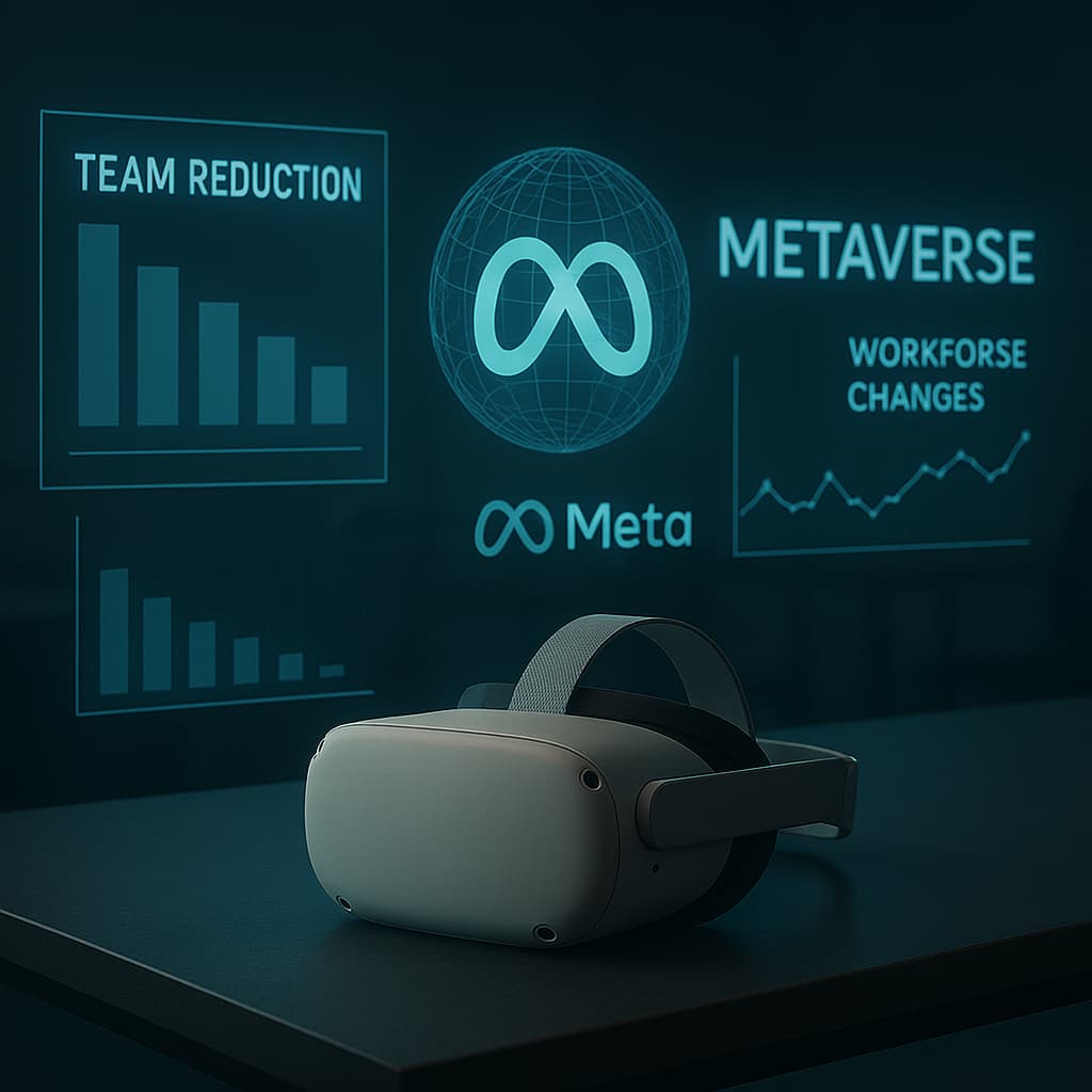 هدست VR روی میز مدرن