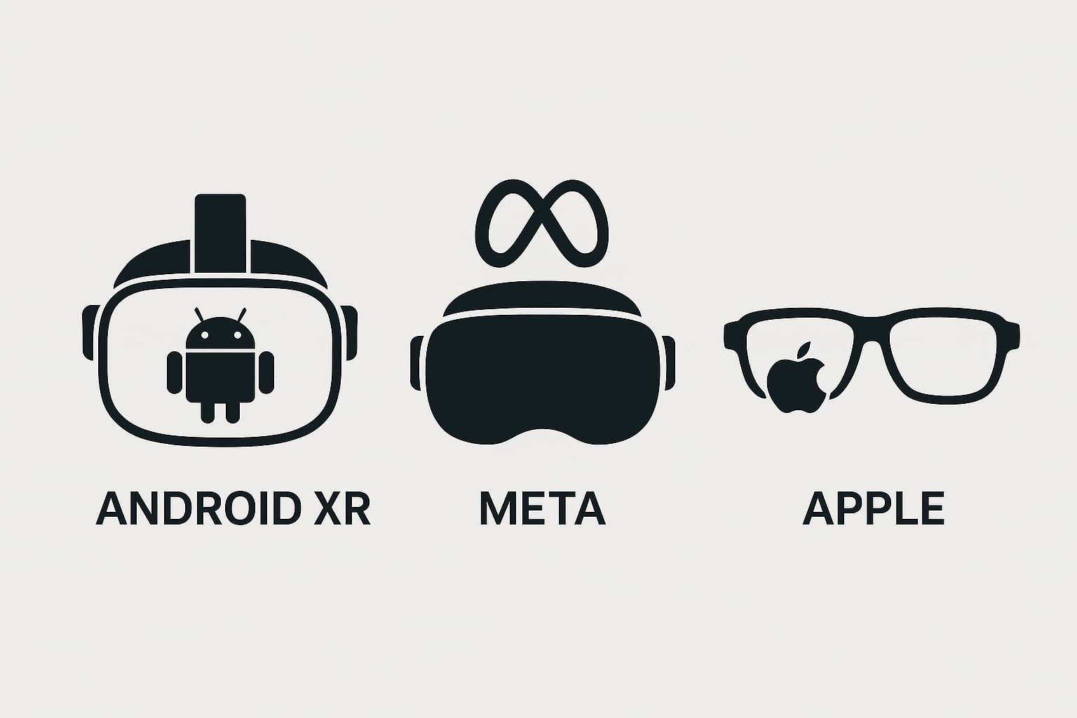 مقایسه Android XR با پلتفرم‌های متاورسی Meta و Apple