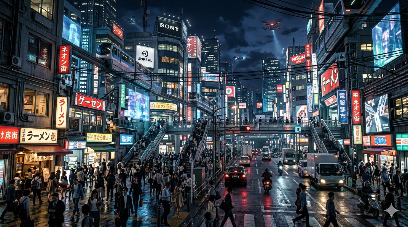 انقلاب شهری ژاپن با یونیتی و آنریل